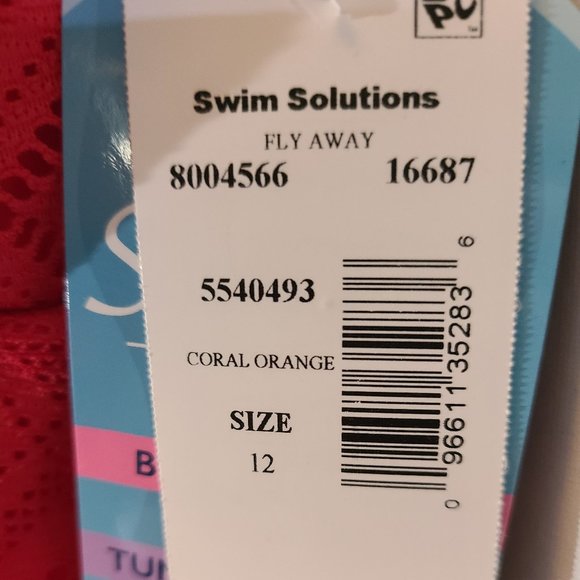 🌺 SOLD🌺 Swim Solutions Crochet Swimdress Sz 12 - Picture 3 of 4